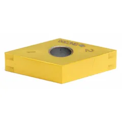 Diamond indexable turning insert for precision turning operations on hard and abrasive materials. Suitable for applications requiring tight tolerances and fine surface finishes in general metalworking.