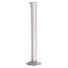 Plastic Graduated Cylinder, 25 mL, 0.8 fl oz, To Contain (TC), Octagon
