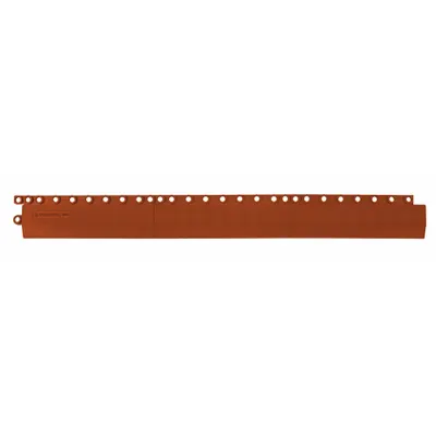 WEARWELL Mat Edging: Ramp Edge, 3 in x 36 in, WEARWELL 24/Seven LockSafe, Ribbed - Wearwell 24/SEVEN Interlocking Mat System