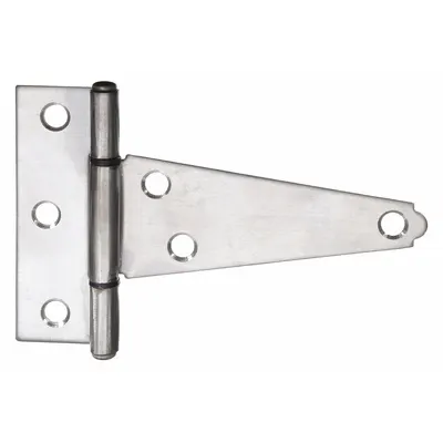 OEM Tee Hinge: Steel, 3 1/2 in Leaf Ht, 1 1/4 in Leaf Wd - Tee Hinges