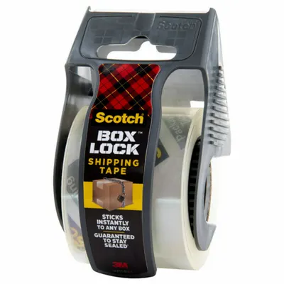 SCOTCH Packaging Tape with Dispenser: Clear, 3.1 mil Tape Thick - Packing Tape & Handheld Dispenser Combo Packs