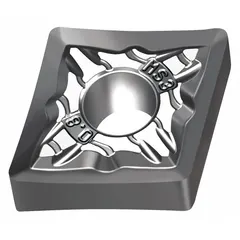 Diamond indexable turning insert for precision machining of hard, abrasive materials. Suitable for turning, facing, and profiling operations on ceramics, composites, and non-ferrous metals. Available in CNMG432-MS3 WSM20S and CNMG120408-MS3 WSM20S geometries.