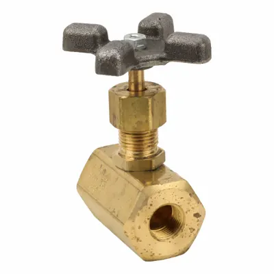 APOLLO Globe Valve: For Air/Fluids/Gas Media, Brass, Z-Body, 3/8 in Pipe Size - Brass Straight-Body General-Service Globe Valves
