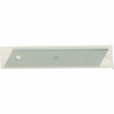 STANLEY Snap-Off Blade: 4 1/4 in Blade Lg, 11/16 in Blade Wd, 0.02 in Blade Thick - Straight-Edge Standard-Tip Replacement Snap-Off Blades