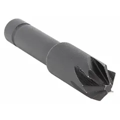 This 90° countersink features six flutes for chatter-free operation, producing a smooth finish on drilled holes. The cobalt steel construction offers heat resistance for extended tool life. Suitable for chamfering and deburring ferrous and non-ferrous materials in machining applications.