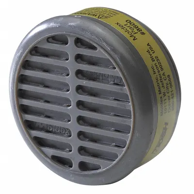 MOLDEX 8600 Cartridge, Sulfur Dioxide, Olive, Snap-In Gasket, 10 PK - Moldex 8000 Reusable Respirators Compatible Filters & Cartridges