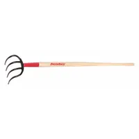 RAZOR-BACK Potato/Refuse Hook: Steel Head, Straight Handle Type, Wood Handle, 54 in Handle Lg (MPN 75144GR)