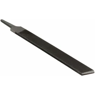 WESTWARD Hand File: Rectangular, Bastard Cut, 10 in Lg without Tang, 1 in Wd, 15/64 in Thick - Straight Double-Cut Rectangular Files