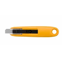 OLFA Safety Knife: 4 1/2 in Overall Lg, Plain, 1 in Overall Wd, Plastic, Yellow, Quick-Change (MPN SK-7)