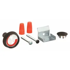 This knob kit is used to replace or repair control knobs on HVACR equipment, such as thermostats, panel switches, and valve actuators. It provides a secure grip for adjusting temperature, pressure, or flow settings. The kit includes the necessary knobs and mounting hardware.