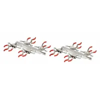 BURRELL SCIENTIFIC Multi Clamp: Clamp, Aluminum, Aluminum, 14 1/2 in Overall Lg, 3 Prongs (MPN 075-783-08-00)
