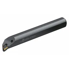 Indexable boring bar for internal machining operations such as enlarging, contouring, and finishing holes. Right-hand turning design with 16 mm shank diameter, accepting SDQC 07 inserts. Suitable for applications requiring precise hole dimensions and surface finish.