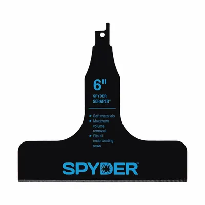 SPYDER Reciprocating Saw Scraper Attachment 6-Inch: Reciprocating Saw Compatible - Reciprocating Saw Scraper Blades