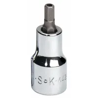 SK PROFESSIONAL TOOLS Socket Bit: 3/8 in Drive Size, Security Hex Tip, 3/16 in Tip Size, SAE (MPN 44212)