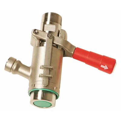 LIQUIDYNAMICS INC. Coupler: Stainless Steel, 1 in MNPT, 0° Outlet Angle - Dispense Couplers for DEF