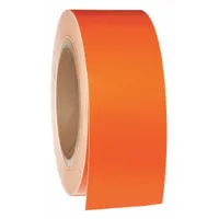 Pipe Marking Tape: Orange, 2 in Wd, 90 ft Roll Lg, Vinyl, 2 in Roll Wd, 1,080 in Lg (MPN 91430)