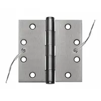 BEST Electrified Hinge: Stainless Steel, 4 1/2 in Leaf Ht, 4 1/2 in Leaf Wd (MPN CEFBB191-5445X45DOORHINGE32DSTS)