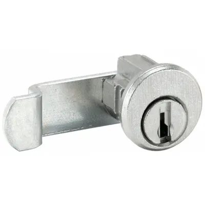 COMPX NATIONAL Cam Lock: Std Keyed Cam Lock, Keyed Different, Zinc Die-Cast, Nickel - Keyed Cam Locks