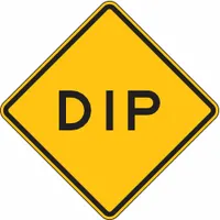 Traffic Sign: 12 in x 12 in Nominal Sign Size, Aluminum, 0.063 in, W8-2 MUTCD (MPN W8-2-12HA)