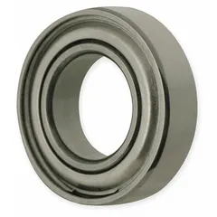 This flanged ball bearing has a 10 mm bore, 22 mm outer diameter, and 25 mm flange diameter. Double shield construction retains lubrication and excludes contaminants. Suitable for moderate-speed applications such as conveyors, fans, and light industrial machinery where axial and radial loads are present.