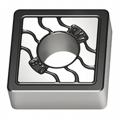 Square (S) indexable turning insert for general turning, facing, and profiling operations. Available in two size designations: SNMA433-RK7 and SNMA120412-RK7. Suitable for machining steel, stainless steel, and cast iron.