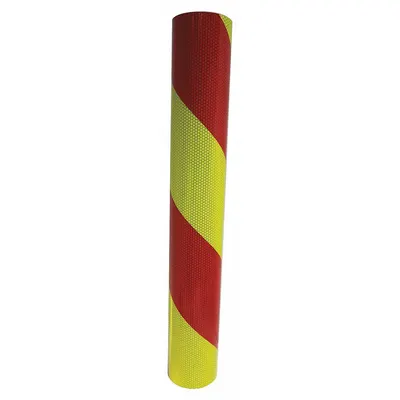 ORALITE Reflective Tape: Construction/Emergency Vehicles/Utility, Fluorescent Lime/Red - Vehicle Reflective Tapes