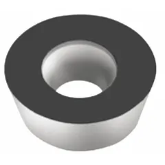 Round indexable milling insert with 16 mm diameter and 4 mm thickness, grade WKP25S. Features a chipbreaker for optimized chip evacuation. Suitable for high-feed roughing and finishing operations in steel and cast iron.