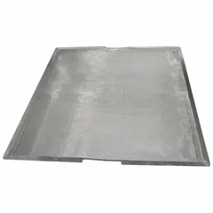 This stainless steel net filter is designed for use in HVAC and ventilation systems to capture airborne particles. It provides corrosion-resistant filtration suitable for demanding environments. The product serves as a replacement air filter and filter bracket component.