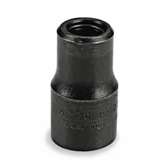 This power bit holder socket features a 5/16 in hex output drive and a black oxide finish. With an overall length of 1 5/16 in, it is designed to hold hex bits for driving fasteners in power tools. Commonly used in assembly, maintenance, and repair applications.