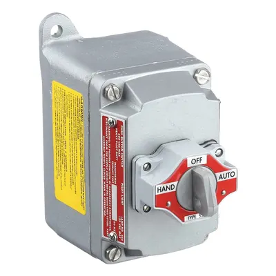 APPLETON ELECTRIC Selector Switch Control Station: 1 Gang, Selector Switch, 4NO/4NC, Hand/Off/Auto - Selector-Switch Control Stations