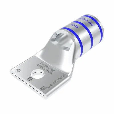 BURNDY Compression Lug: 3/8 in Stud Size, 350 kcmil – 350 kcmil For Wire Sizes - One-Hole Compression Lugs