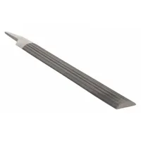 Machinists File: Double-Cut/Single-Cut, Single Edge Cut, Smooth Cut, 10 in Lg without Tang, 05059N