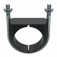Vibration Dampening U-Bolt: 1/2"-13 Thread Size, For Pipe Size 3 in, 4 35/64 in Inside Ht, Steel (MPN UB3PA)
