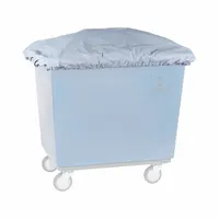 R&B WIRE PRODUCTS INC. Cube Trucks: 51 in L 35 in W 6 in H, Fits 20 bu, 0.93 cu yd, Gray, Vinyl (MPN 432G)