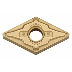 This diamond indexable turning insert is used for precision machining of non-ferrous materials, composites, and abrasive alloys. It is suitable for turning, facing, and profiling operations, delivering a superior surface finish and extended tool life.