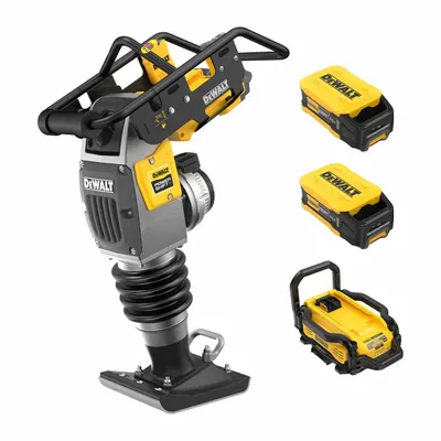 DEWALT Rammer: POWERSHIFT Platform, 13 5/16 in Plate Lg, 11 in Plate Wd - Battery-Powered Tamping Rams & Plate Compactors