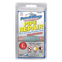 FERNCO Pipe Repair Kit: Resin Fiberglass, 2 in W x 48 in L Wrap Size, 1/8 in – 1 in Pipe Size (MPN FPW248CS)