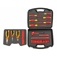 WIHA Insulated Tool Kit: Insulated, 24 Total Pcs, Sockets and Accessories, Tool Case (MPN 31790)