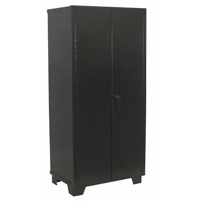 JAMCO Storage Cabinet: 48 in x 24 in x 78 in, Swing Handle & Padlock Hasp, 14 ga Panel Thick - Industrial Shelf Cabinets