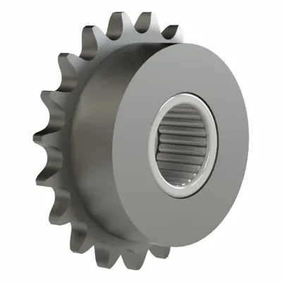 BREWER MACHINE & GEAR Idler Sprocket: For 40 Chain Size, Steel, 19 Teeth - Needle Bearing Idler Sprockets with Hub