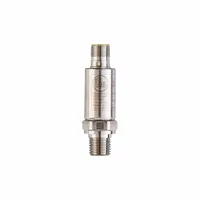 Stainless steel pressure transmitter with 940 psi range, 4 to 20mA output, and ±0.5% accuracy. Features 1/4 in male NPT process connection, 4-pin M12 connector, and IP69K protection. Suitable for pressure measurement in hydraulic, pneumatic, and process systems