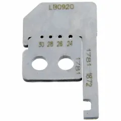 Steel replacement blades with 1 2/5 in overall length, designed for use with compatible wire strippers on stranded wire. Suitable for electrical maintenance and field service applications where restoring cutting and stripping performance is required.