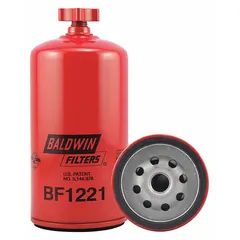 Spin-on fuel filter with M16-1.50 thread size and 3 1/16 in outside diameter. Constructed with cellulose media and includes an integral gasket. Used in diesel fuel systems to remove contaminants, protecting engine components.