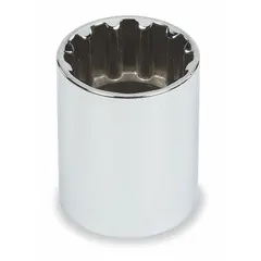 This 1/4" drive hand socket features a 7/32" spline drive size for use with spline fasteners. The standard length chrome finish provides corrosion resistance. It is not tether capable. Suitable for general fastening and loosening tasks in automotive, industrial, and maintenance settings.