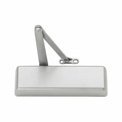 LCN Door Closer: Std Mounting Type, Grade 1 - Heavy Duty, Aluminum, 12 1/8 in Lg - Standard Arm-Mount Door Closers