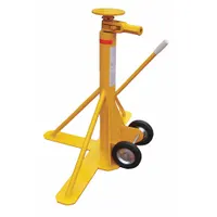 Trailer Stabilizing Jack: Ratchet, 40,000 lb Max Lifting Capacity, 39 in Min Lift Ht, Rectangle