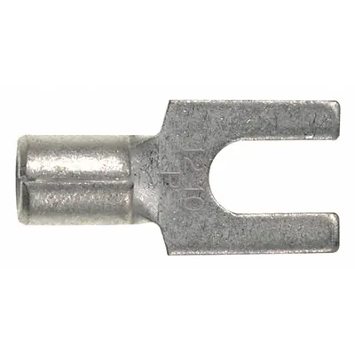 PANDUIT Fork Terminals: Bare, #10 Stud Size, 12 AWG – 10 AWG Wire Range, Std Fork - Non-Insulated Fork Terminals