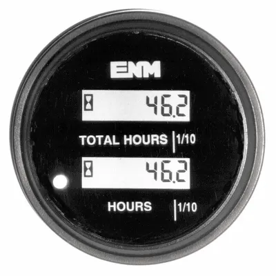 ENM Hour Meter: Hour Meters, Front Panel Mounting, Digital, 10 V DC – 40 V DC