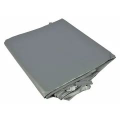 Endwall with Door, Gray, Polyethylene, 96 in H x 120 in W