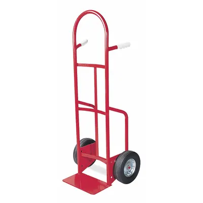 Dayton General Purpose Hand Truck: 800 lb, Dual-Pin Handle, Red, Steel, Flat-Free - General Purpose Hand Trucks